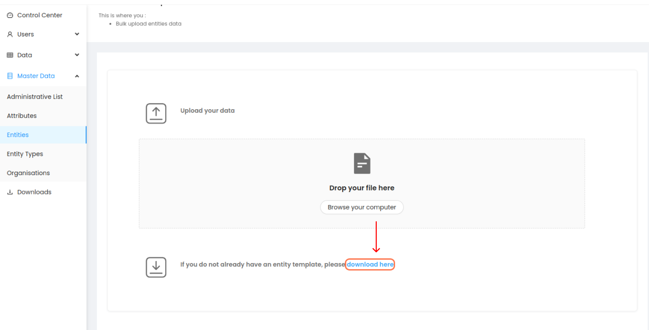 Entity download step-1