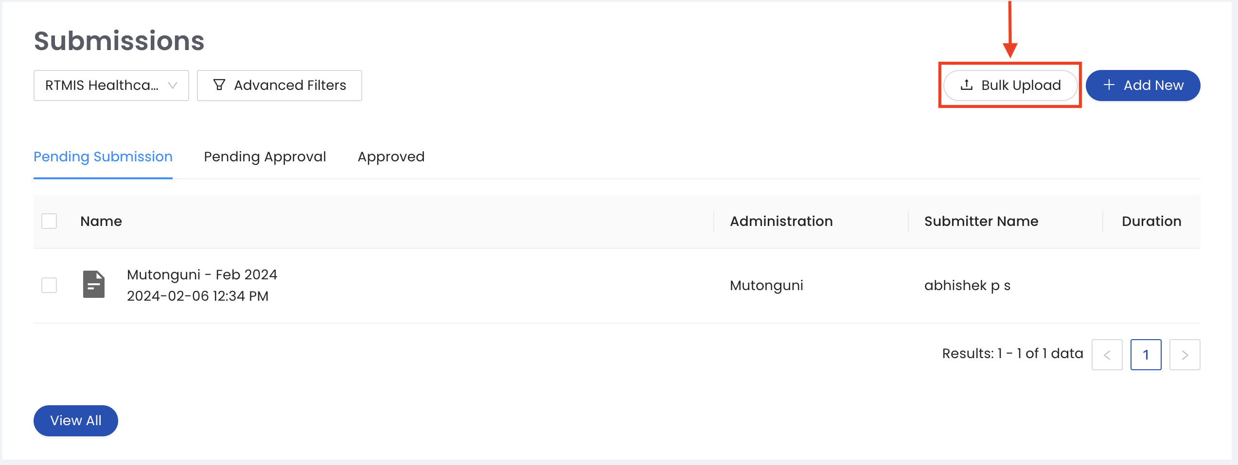 Bulk Upload